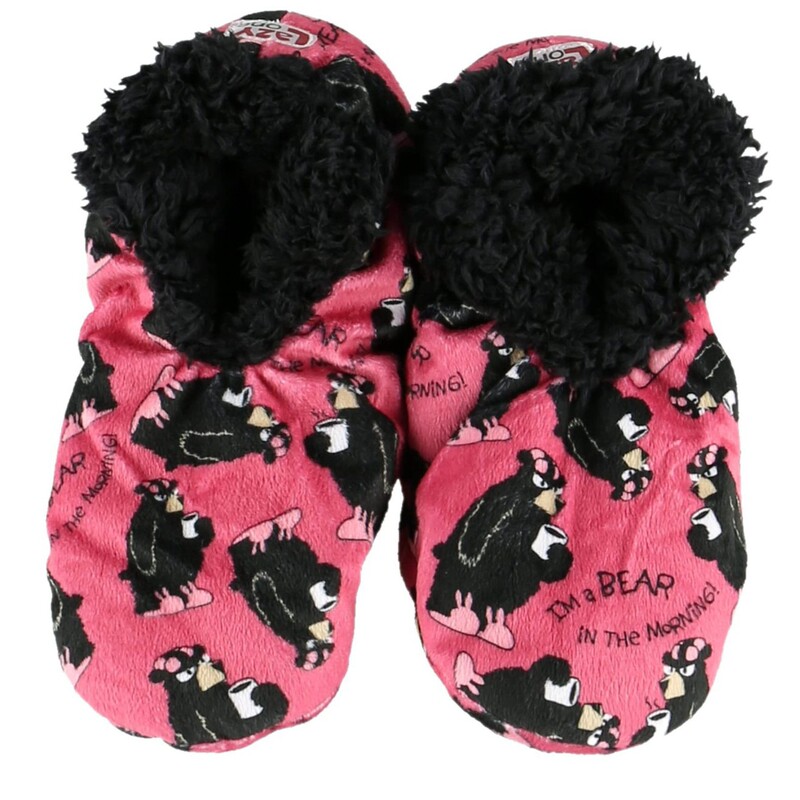 Lazy Style Stuffed Slippers Socks for Women, Cute Stuffed Lining Home Slippers, Non-Slip Slippers Socks
