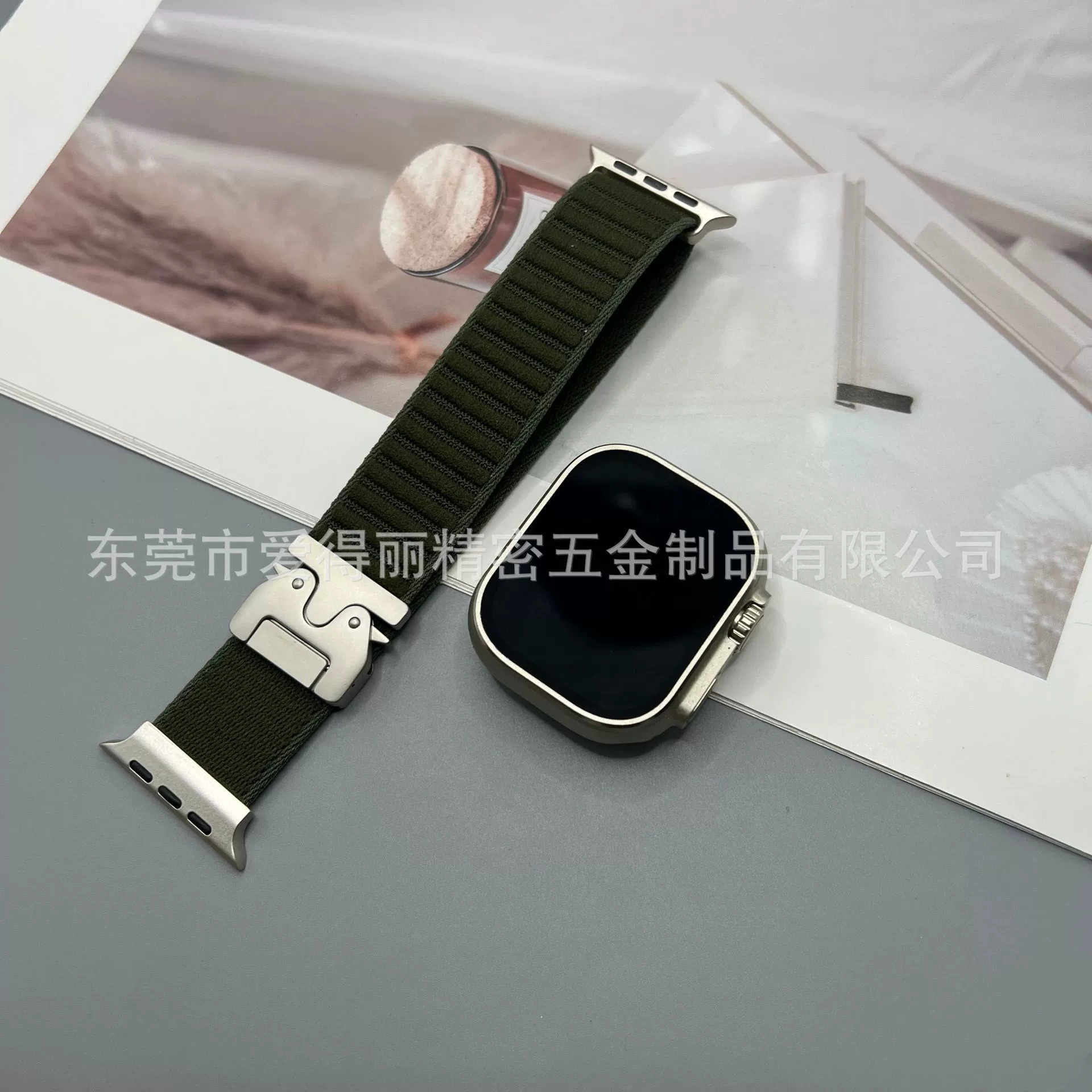 Применимо к ремешку для часов iwatch с нейлоновой плетеной полосатой парашютной пряжкой Apple Watch78910 Ремешок для часов Apple watch