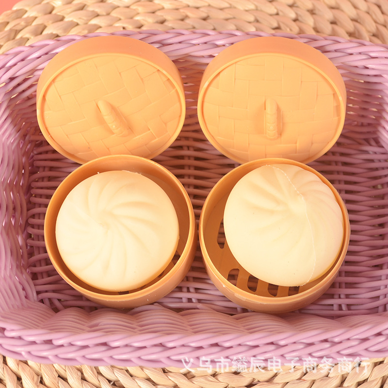 12 작은 찐빵 반죽 음악 창조적 인 감압 장난감 학생들의 시뮬레이션 뜨거운 압축 통풍구 매점