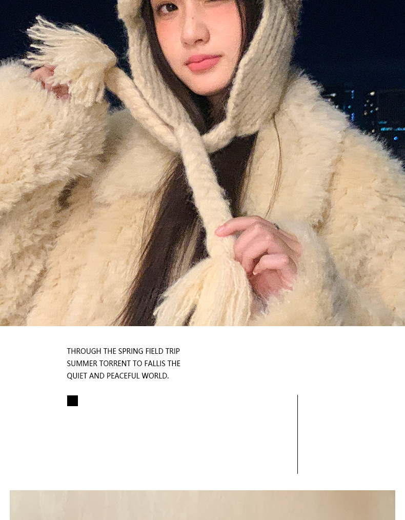 Fair Isle Style Retro Knitted Wool Autumn Winter Fleece Lined Thickened Warm Ear Protection Versatile Large Head_voghion.com