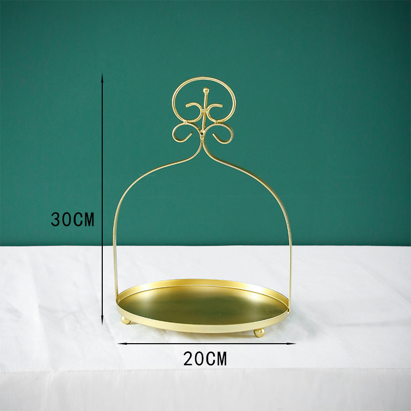 Plato de postre, platos de refrigerio, platos de bodas de hierro forjado, estantes de pasteles, pasteles, pasteles, frutas, bandejas de exhibición de refrigeración