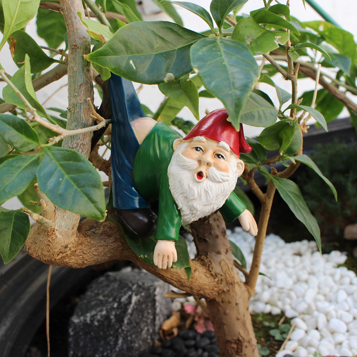  New Casual Gnome Old Man Funny Pants Hanging Inverted Hip Design Statue Resin Bonsai Pendant