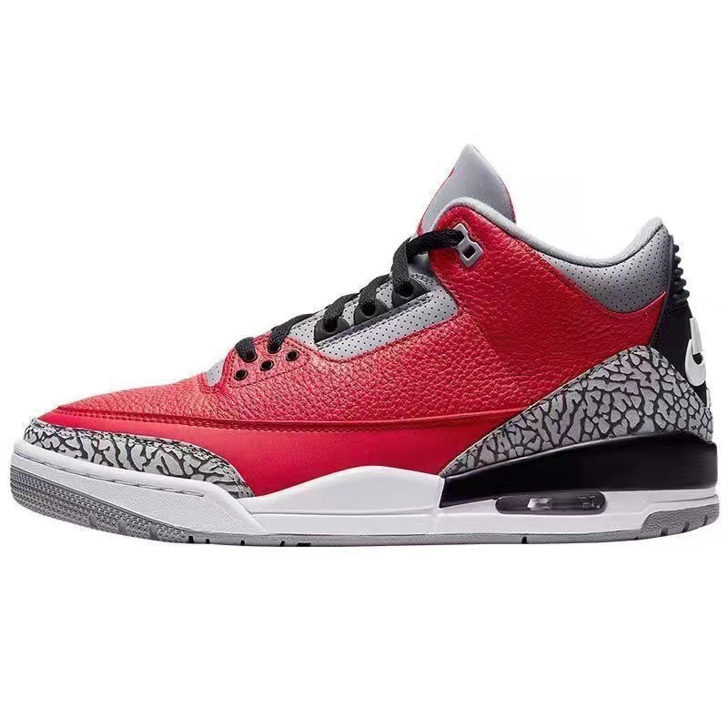 AJ3 negro cemento de carreras azul Fujiwara Hiroshi air mat zapatos de baloncesto Joe3 antideslizante desgaste zapatos deportivos casuales para hombres y mujeres