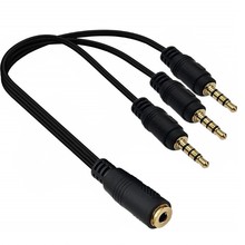 3.5MM一分三延长线4级4节DC3.5mm母分3个DC3.5公立体声音频线耳机