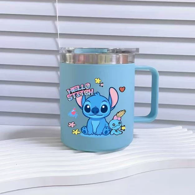 Кружка с водой Cartoon Kuro, выглядит стильно, термокружка с крышкой, домашняя и офисная чашка кофе, кружка для девушек