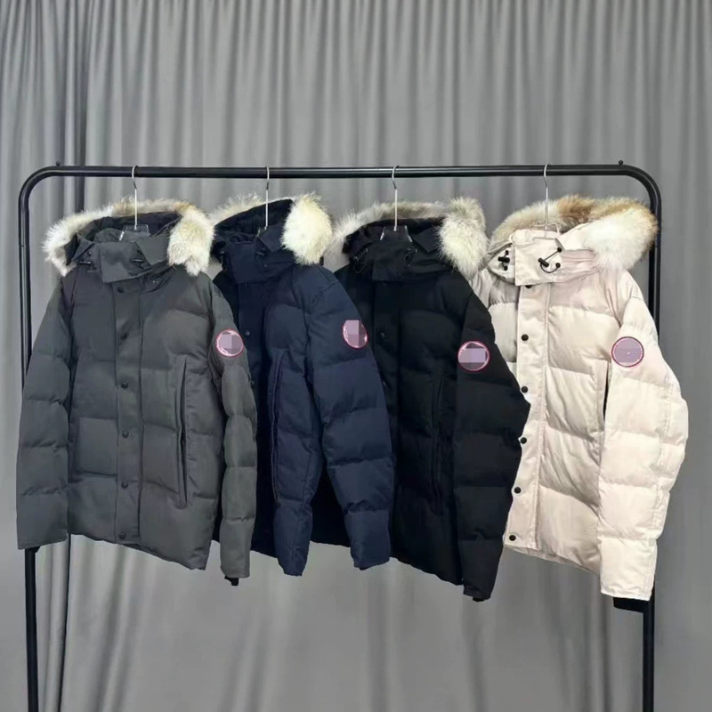 Cross-Border Canada Goose 29 Styles of down Jackets, Canadian Wyndhaw Men's Parka with Wolf Fur Collar, Outdoor Casual Versatile