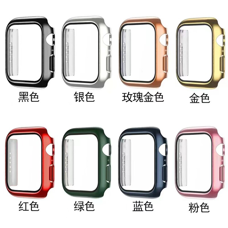 For Apple Watch 1-7 Generation Protective Case Apple watch7 Electroplated PC Protective Case iwatch Case