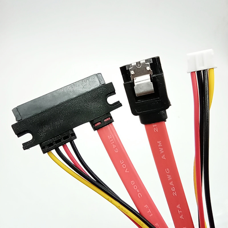Hard disk drive integrated data cable desktop computer power supply 4-pin IDE + SATA transfer power supply cable 7+15p cable