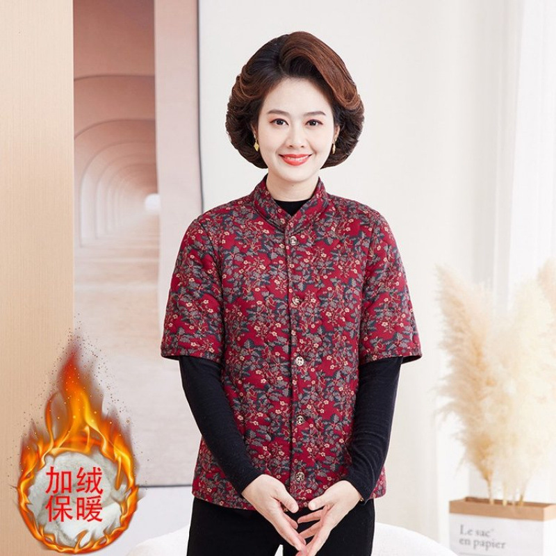 Keep warm jacket for mother, vest, for middle age