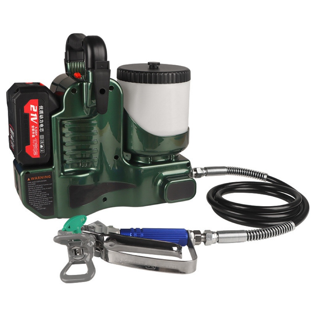 Pistola de pulverización portátil de batería de litio, pulverizador de pintura de látex de alta presión sin aire, pulverizador de pintura eléctrico pequeño para el hogar