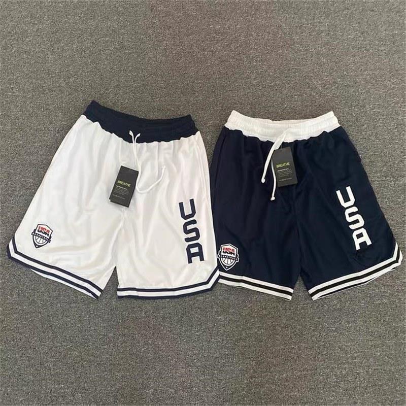 Usa Men's Basketball Quick-Dry Shorts for Summer, Breathable Running Sports Shorts, Knee-Length Usa Men's Basketball Quick-Dry Shorts for Summer, Breathable Running Sports Shorts, Knee-Length