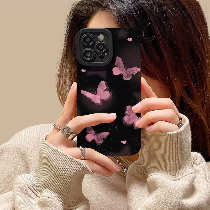 Apple, iPhone15, фуксия совместимый чехол для телефона, 16promax