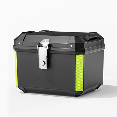 Extra-large motorcycle trunk, rear Motorcycle trunk - huiqi-48l-black-top-model-double-backrestcomfortable-liningshock-absorbing-basetool-accessories-limited-time-direct-discount