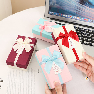 Jewelry heaven and earth cover gift box jewelry bow gift box birthday gift lipstick gift box in stock wholesale
