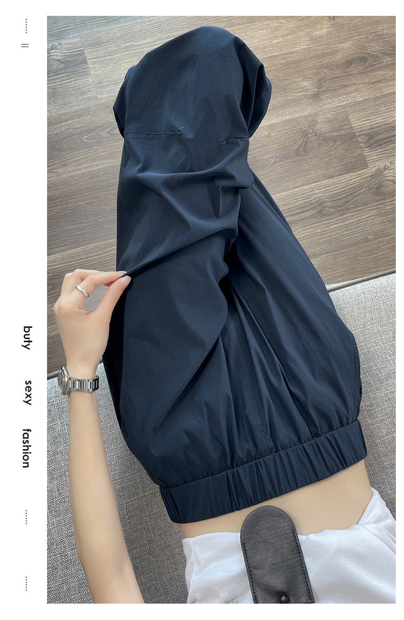 Quần tây nữ ống đứng lưng thun co giãn chống nắng nhanh khô mỏng nhẹ — Màu trắng trà chi tiết 28