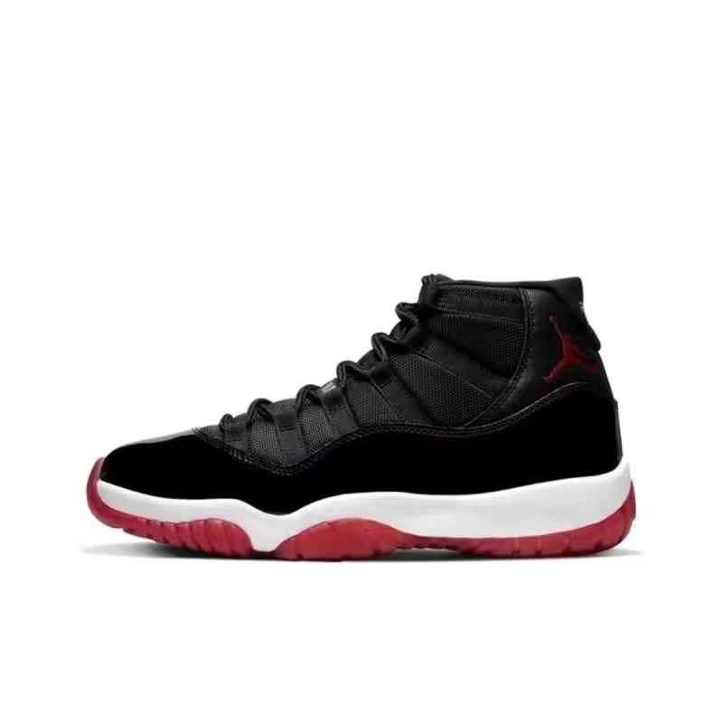 Zapatillas Putian AJ11 Starry Sky Big Devil Slam Dunk, de caña alta y baja, deportivas, casuales, versátiles, unisex, en negro y rojo.