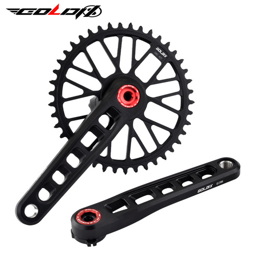 GOLDIX ultra-light mountain road bike crank hollow chainring GXP specification positive and negative tooth sprocket