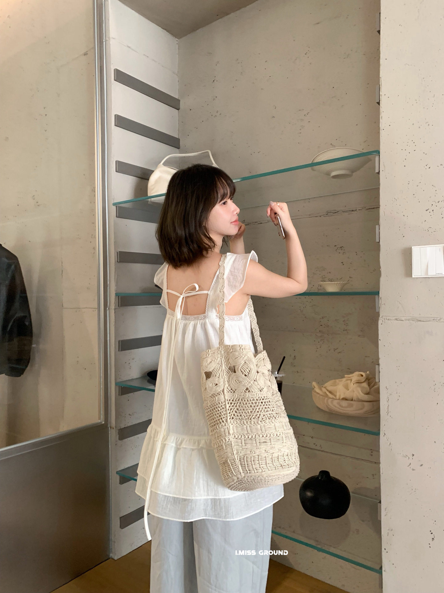 Áo hai dây phối ren xếp tầng phong cách đồng quê Pháp, tay lỡ xòe nhẹ, dáng suông thoải mái — xanh đậm, màu hồng, màu trắng, Xanh da trờicolor chi tiết 20