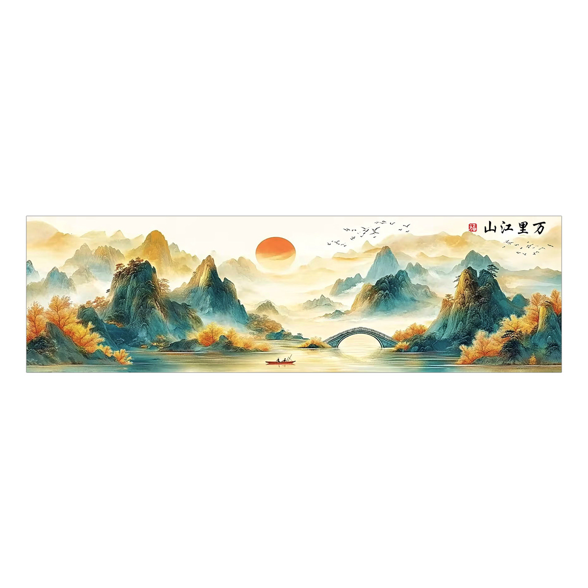 [Tela de algodón importada] Mona Lisa Royal Cross Stitch Diez mil millas de montañas y ríos Pintura de paisaje de punto de cruz grande Sala de estar image 5