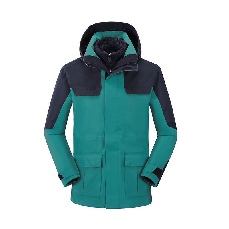 impermeable Oxford sellado en caliente al aire libre impermeable al aire libre ropa de asalto 3 en 1 marca de moda grupo ropa de trabajo abrigo personalizado