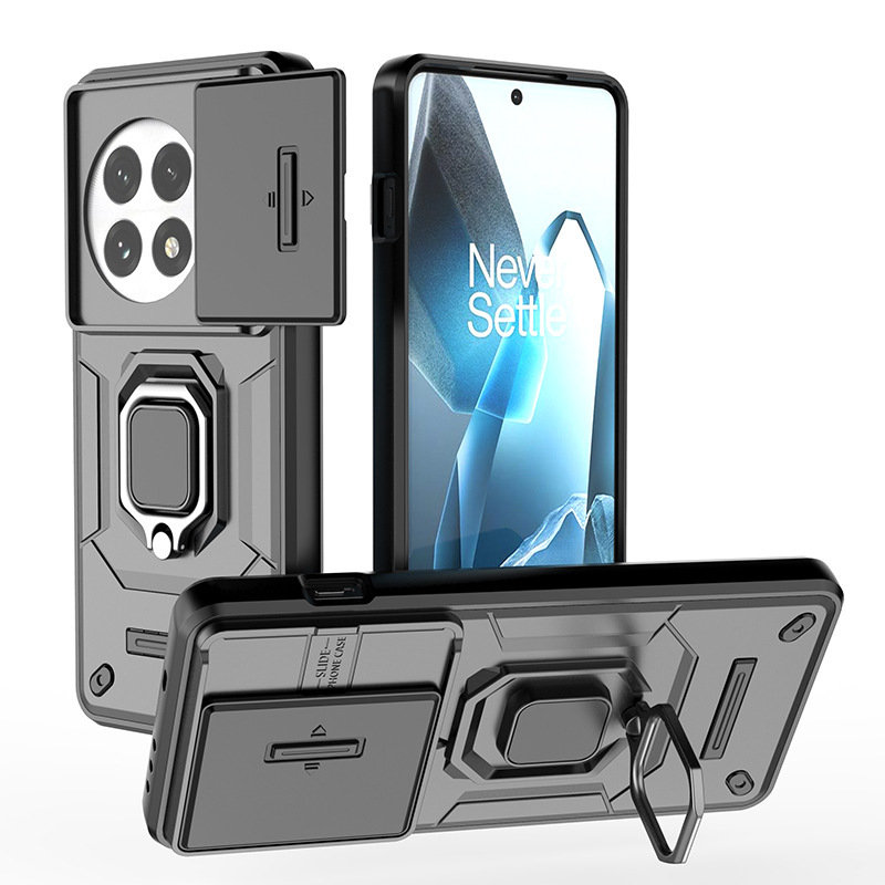 Suitable for Oneplus 15 Battle Bear Phone Case, Oneplus Ace5 Pro Sliding Window 1+13 Stand, Oneplus 12 Protective Case