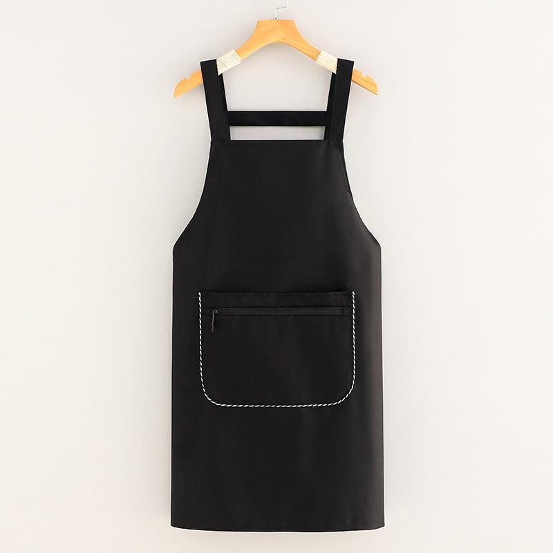 防水防油エプロンメーカー汚れ防止作業服革標準成人袖なし卸売りはロゴ飲食が腰を囲むことができる|undefined