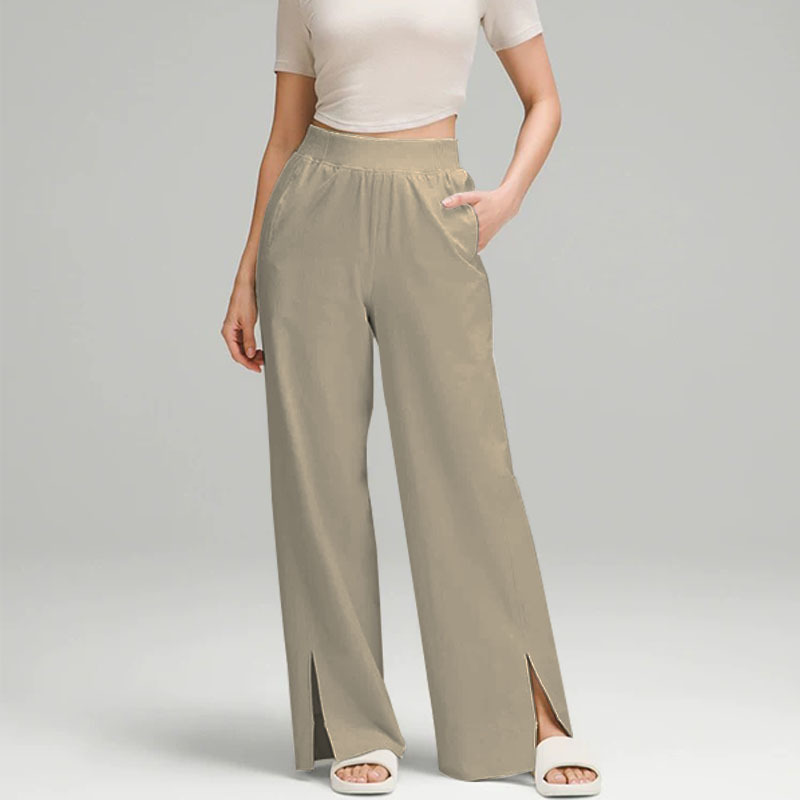 Lu Spring and Summer Straight Yoga Pants High-Waisted Loose Sports Pants Women's Casual Fitness Quick-Drying Wide-Leg Pants Lu Spring and Summer Straight Yoga Pants High-Waisted Loose Sports Pants Women's Casual Fitness Quick-Drying Wide-Leg Pants