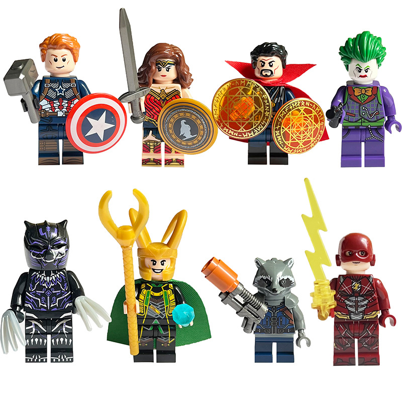 Cross-Border W026 Series Hero Figure Building Block Toys Exclusively Available