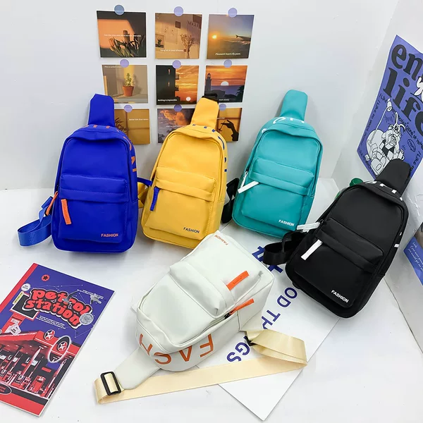 2023 Children's Bag Korean Casual Baby Boys and Girls Shoulder Crossbody Bag Chest Bag Large and Small Outdoor Parent-child Backpack
