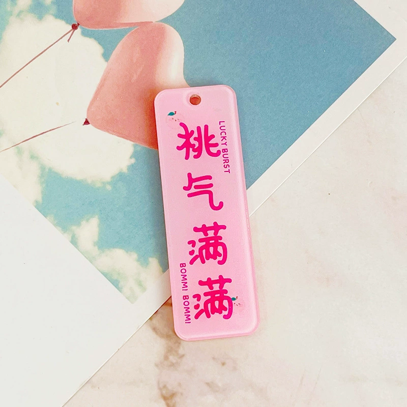 Double-sided acrylic accessories, bag decoration, car keys, accessory