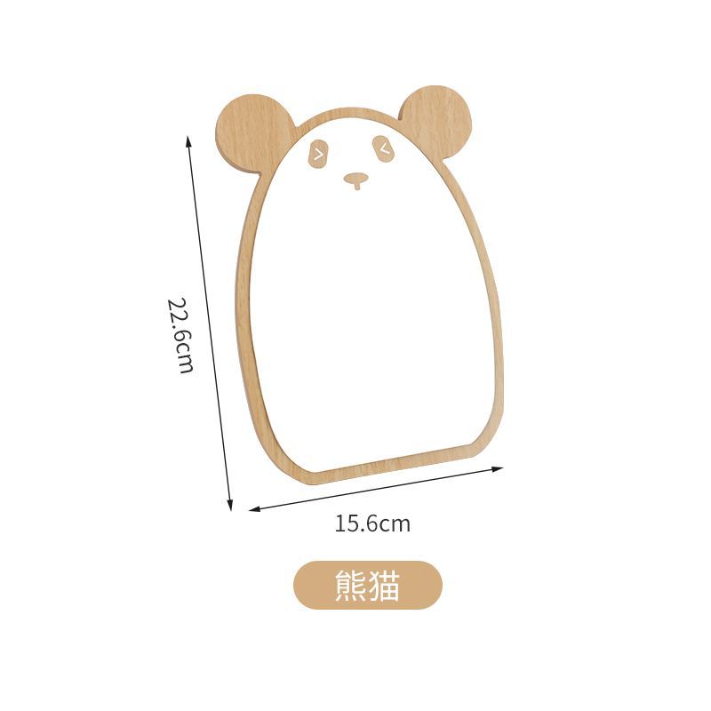 Espejo de maquillaje de escritorio de madera HD de un solo lado espejo de tocador de escritorio dormitorio regalo de cumpleaños con letras