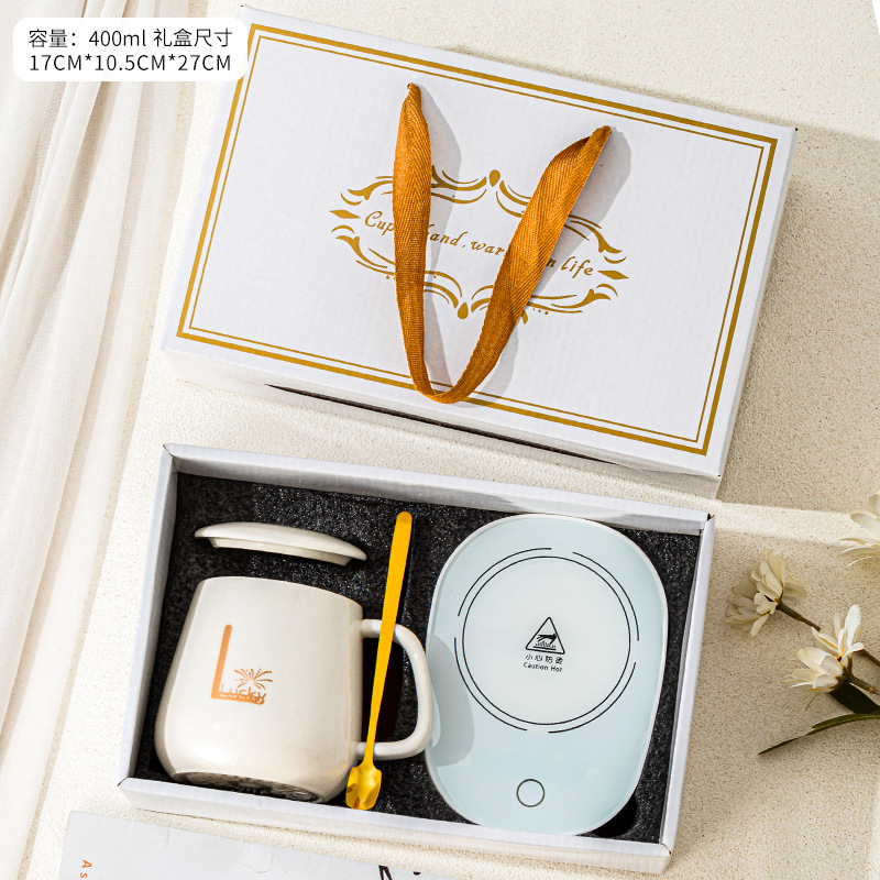 Cerámica cálida taza de café cálida taza de café cálida taza de temperatura constante reunión anual tienda de celebración de la apertura práctica regalos de acompañante se pueden imprimir LOGO