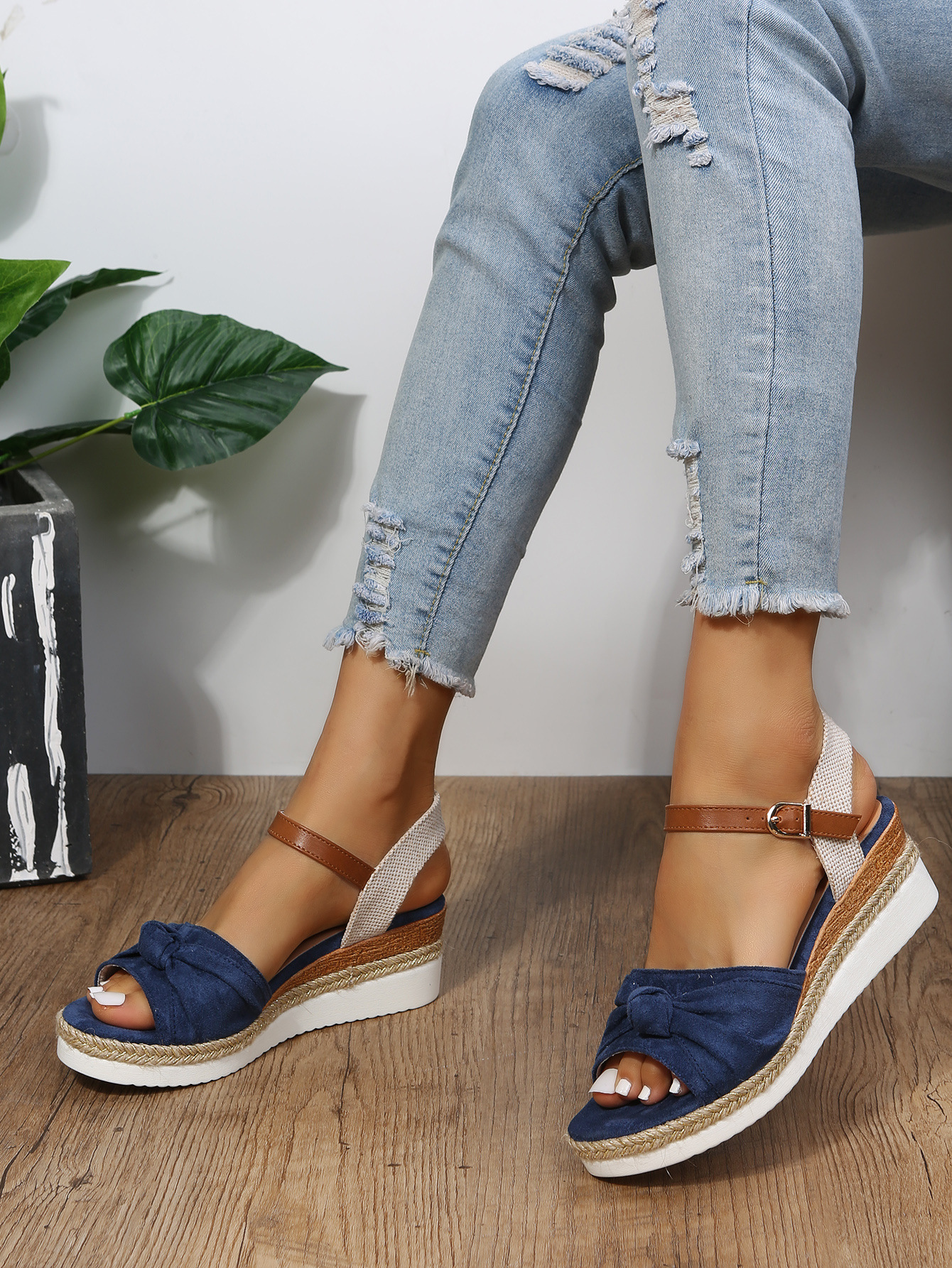 Title 29, Kadınlar için Balık Ağzı Tasarımlı Kenevir Hala...