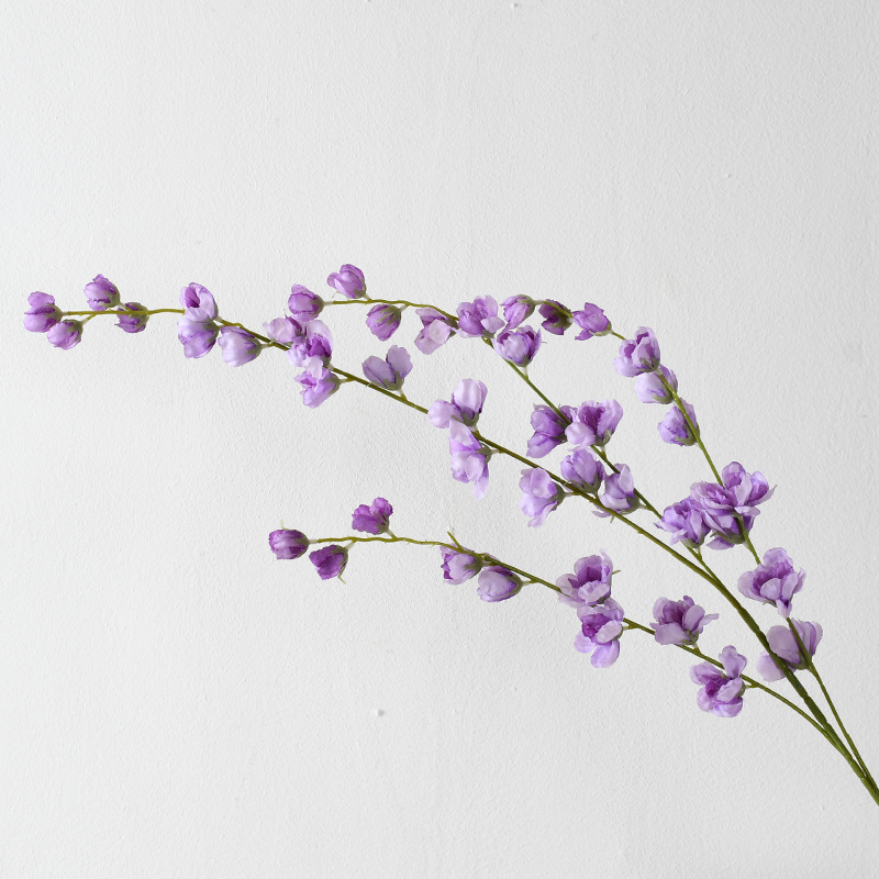 Flores artificiales moradas para bodas, estilo Monet, arreglos florales para el suelo del salón de bodas, flores de seda morado claro.