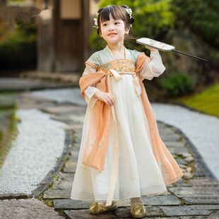Hanfu Girls Summer 2025 New Children's Ancient Style Fairy Tang Suit Princess Dress China