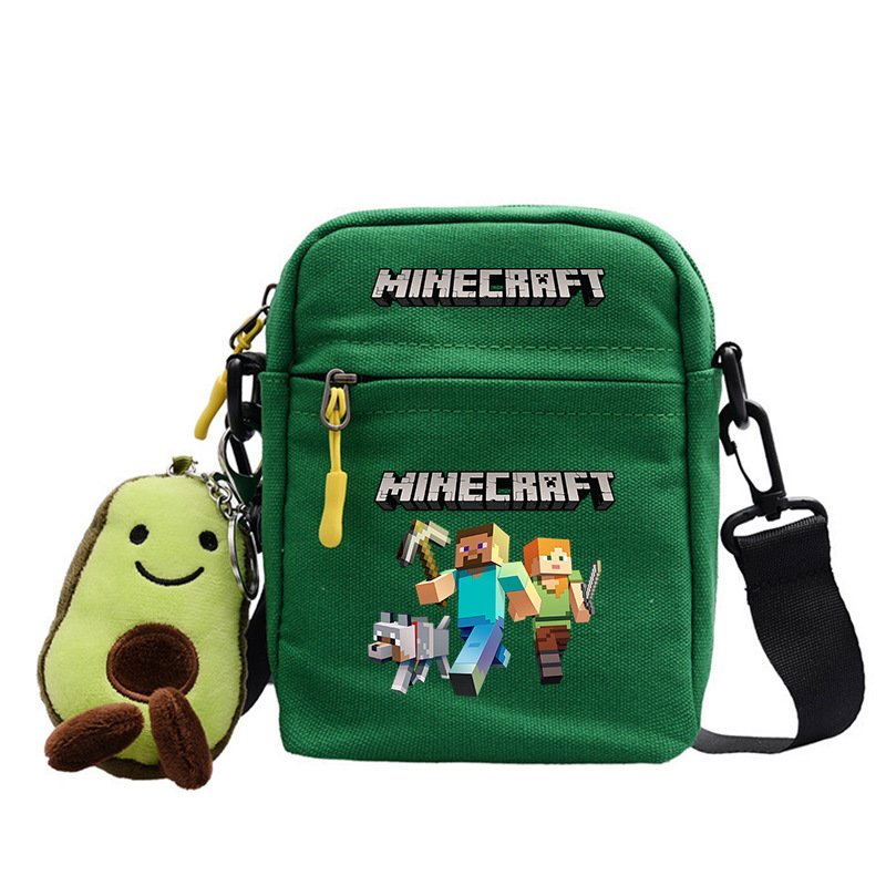 Minecraft primary and secondary school children's creeper backpack…