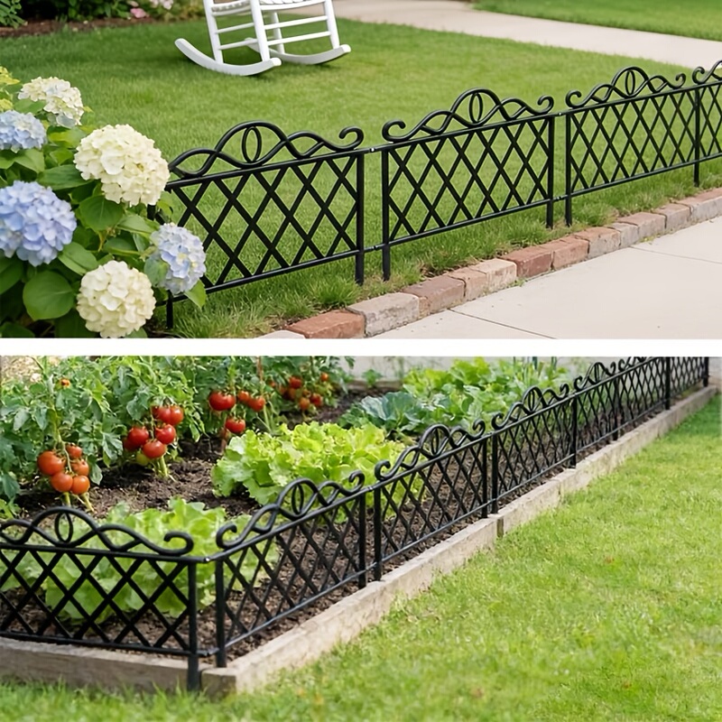 Amazon Temu Cross-Border Garden Plastic Fence Outdoor Lawn Flower Bed Isolation Strip Gardening Garden Flower Bed Amazon Temu Cross-Border Garden Plastic Fence Outdoor Lawn Flower Bed Isolation Strip Gardening Garden Flower Bed