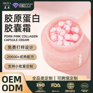 OEM/ODM/定制加工PDRN粉胶囊面霜玻尿酸烟酰胺保湿滋润霜胶囊面霜