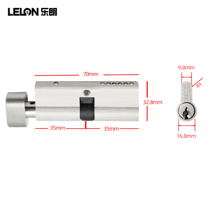 Gran 70 cerradura de torsión plana única estándar europeo de cobre puro cerradura de puerta interior universal con tres llaves accesorios de cerradura de puerta de madera