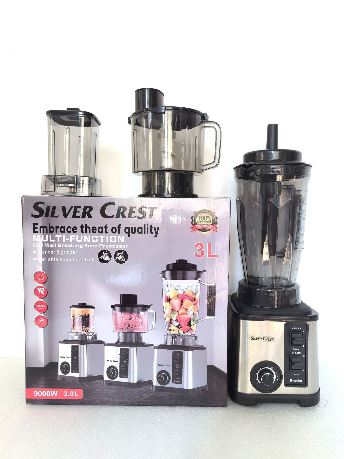 4L 8in1 mezcladora comercial de acero inoxidable mezcladora de alta potencia carne triturada máquina de jugo de hielo fábrica transfronteriza