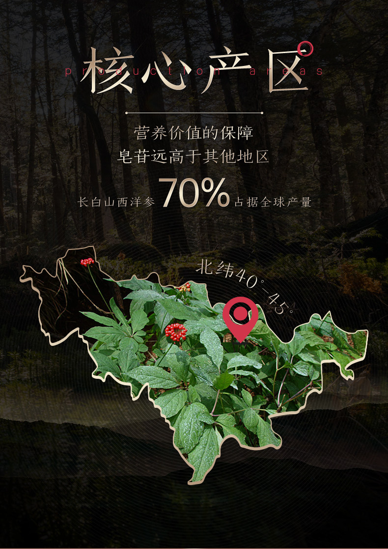 American Ginseng Slices Xi Yang Shen 500g Premium Dried Root for Tea and Cooking key features
