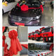 Big red flower ball car new car delivery door opening housewarming silk wedding ribbon cutting Red Hydrangea wholesale