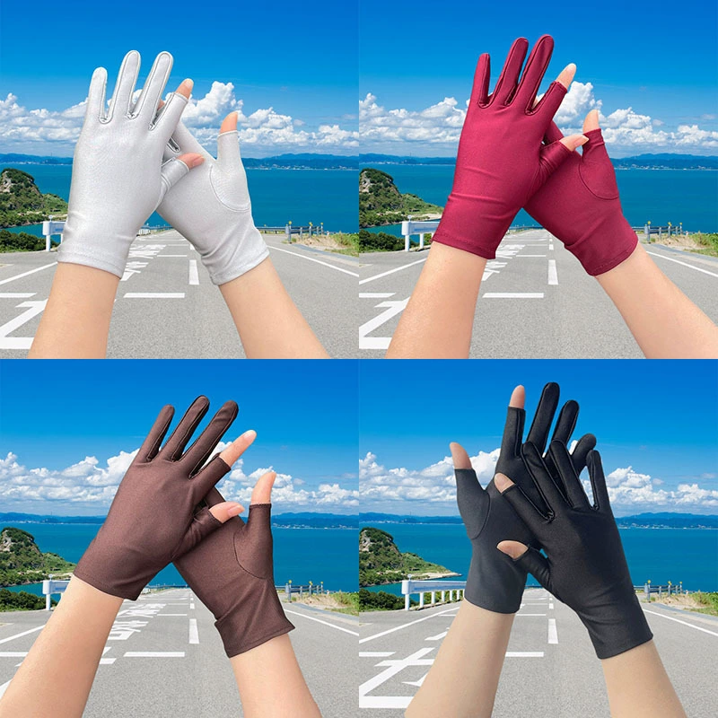 Летние эластичные перчатки, дышащие, защита от UV, украшения
