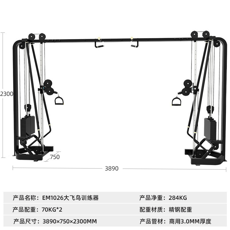 gimnasio comercial profesional ave grande entrenador integral multifuncional pórtico entrenamiento de fuerza equipo de fitness