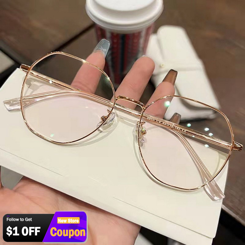 Fashion Classic Round Metal Frame Anti B...