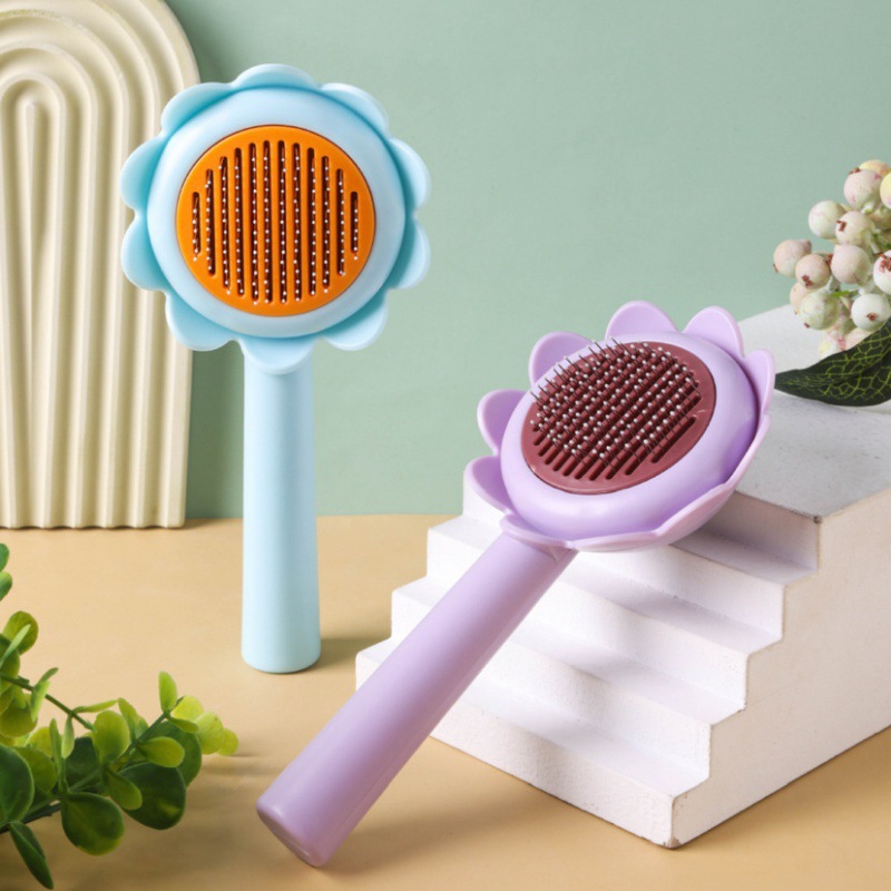 Suministros para mascotas Amazon nuevo girasol mascota peine depilación gato aguja peine depilación peine para mascotas