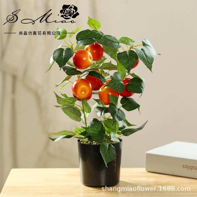 Flores artificiales, frutas simuladas, bonsái grande, flores artificiales directamente del fabricante, decoración del hogar artificial elegante y creativa, dropshipping disponible.