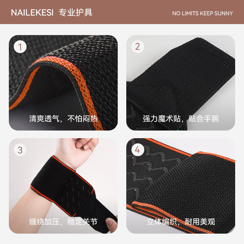 Protector de muñeca deportivo femenino de bádminton esguince de muñeca recuperación de dolor caliente masculino de baloncesto presurizado cubierta protectora
