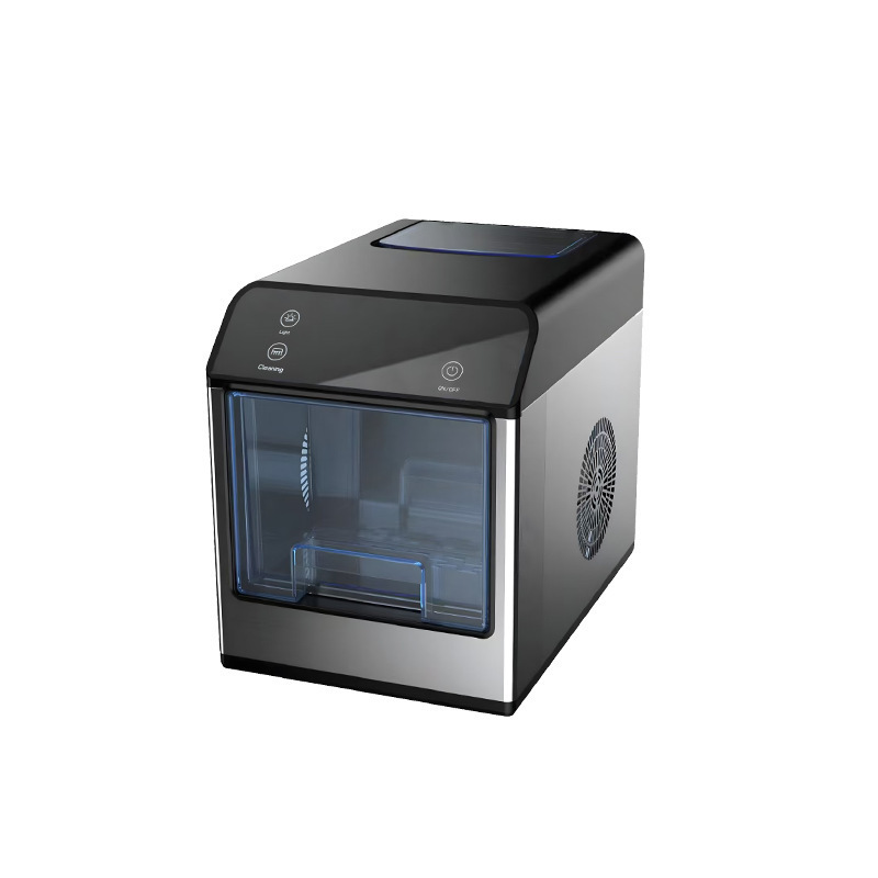 Customizable American Standard Desktop Ice Maker for Restaurants, Milk Tea Shops, Dormitories, Fully Automatic with Detachable Water Tank