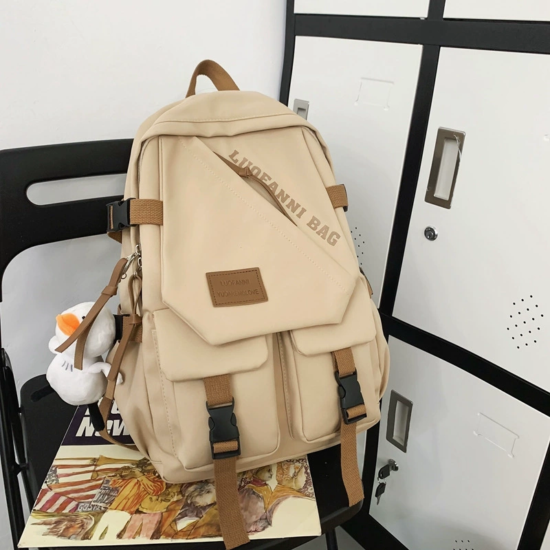 Backpack, shoulder bag, capacious Japanese universal trend school bag for leisure, Korean style